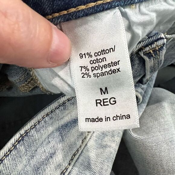 M Jeans By Maurices Button Fly High Rise Raw Hem Jeans - Picture 4 of 10